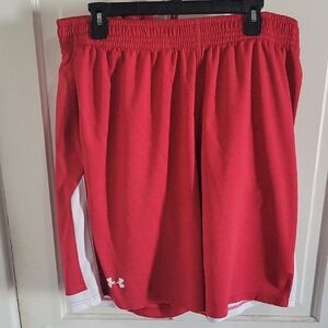 Under Armour Red Athletic Shorts